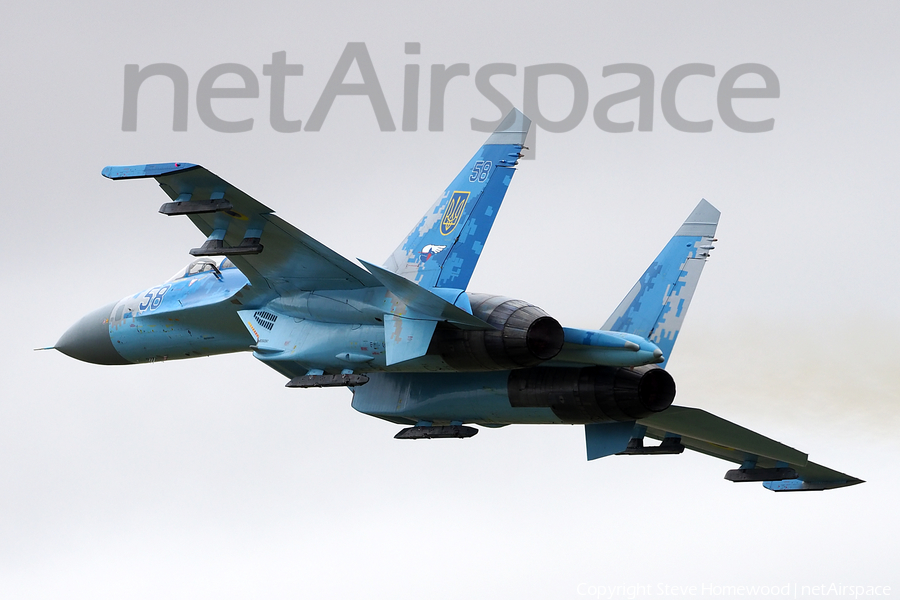 Ukrainian Air Force Sukhoi Su-27P1M Flanker B (58 BLUE) | Photo 180734