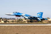 Ukrainian Air Force Sukhoi Su-27P1M Flanker B (58 BLUE) at  Luqa - Malta International, Malta