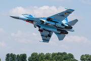 Ukrainian Air Force Sukhoi Su-27P1M Flanker B (58 BLUE) at  RAF Fairford, United Kingdom