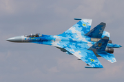 Ukrainian Air Force Sukhoi Su-27P1M Flanker B (58 BLUE) at  RAF Fairford, United Kingdom