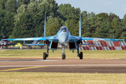 Ukrainian Air Force Sukhoi Su-27P1M Flanker B (58 BLUE) at  RAF Fairford, United Kingdom