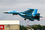 Ukrainian Air Force Sukhoi Su-27P1M Flanker B (58 BLUE) at  RAF Fairford, United Kingdom