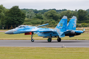 Ukrainian Air Force Sukhoi Su-27P1M Flanker B (58 BLUE) at  RAF Fairford, United Kingdom