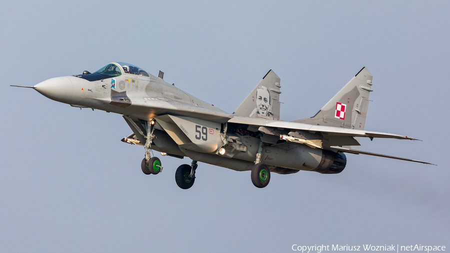 Polish Air Force (Siły Powietrzne) Mikoyan-Gurevich MiG-29 Fulcrum (59) | Photo 654029