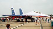 Russian Federation Air Force Sukhoi Su-30LL Flanker-C (597 WHITE) at  Damgarten (Closed), Germany