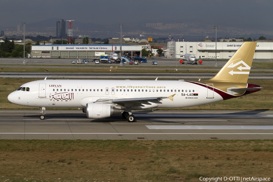 Libyan Arab Airlines Airbus A320-214 (5A-LAO) | Photo 409614