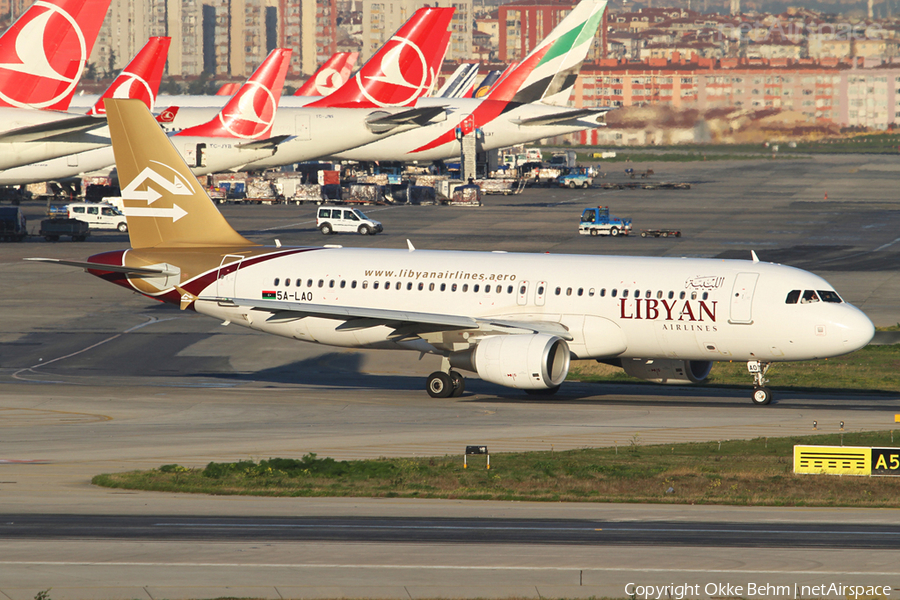Libyan Arab Airlines Airbus A320-214 (5A-LAO) | Photo 43817