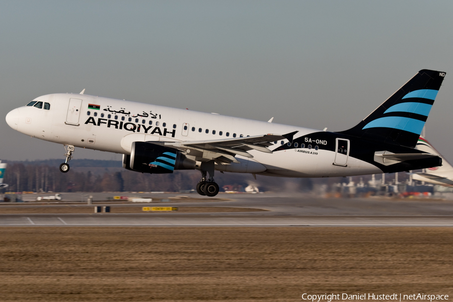Afriqiyah Airways Airbus A319-111 (5A-OND) | Photo 416777