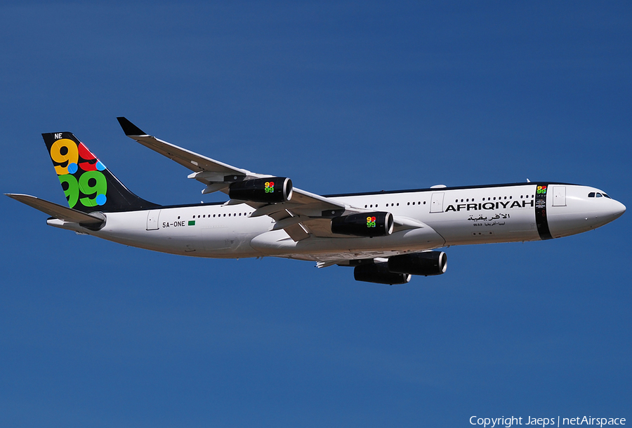 Afriqiyah Airways Airbus A340-213 (5A-ONE) | Photo 445779