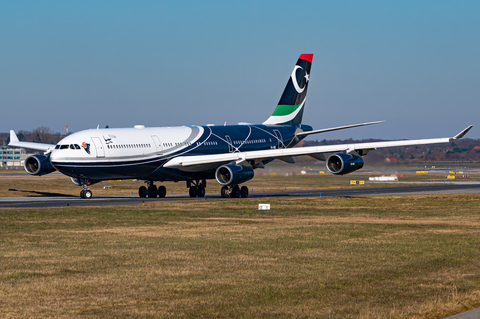 Libyan Government Airbus A340-213 (5A-ONE) at  Hamburg - Fuhlsbuettel (Helmut Schmidt), Germany