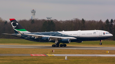 Libyan Government Airbus A340-213 (5A-ONE) at  Hamburg - Fuhlsbuettel (Helmut Schmidt), Germany