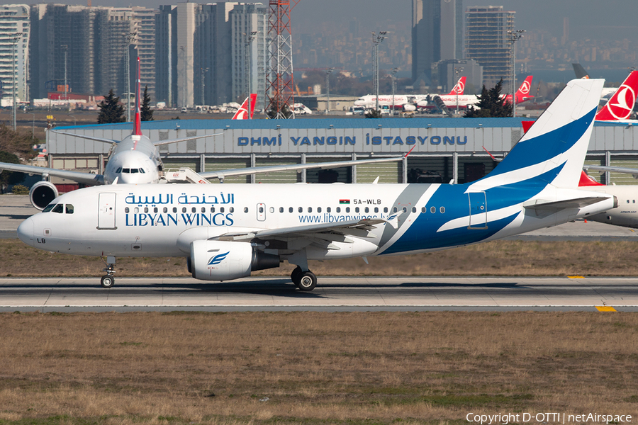 Libyan Wings Airbus A319-112 (5A-WLB) | Photo 309681