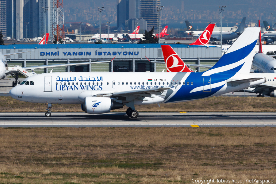 Libyan Wings Airbus A319-112 (5A-WLB) | Photo 312321