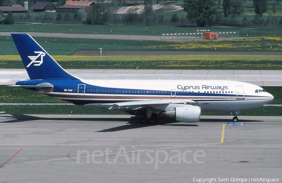 Cyprus Airways Airbus A310-203 (5B-DAQ) | Photo 360279
