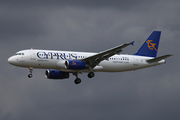 Cyprus Airways Airbus A320-232 (5B-DCJ) at  London - Heathrow, United Kingdom