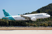 Cyprus Airways Airbus A320-214 (5B-DDR) at  Rhodes, Greece