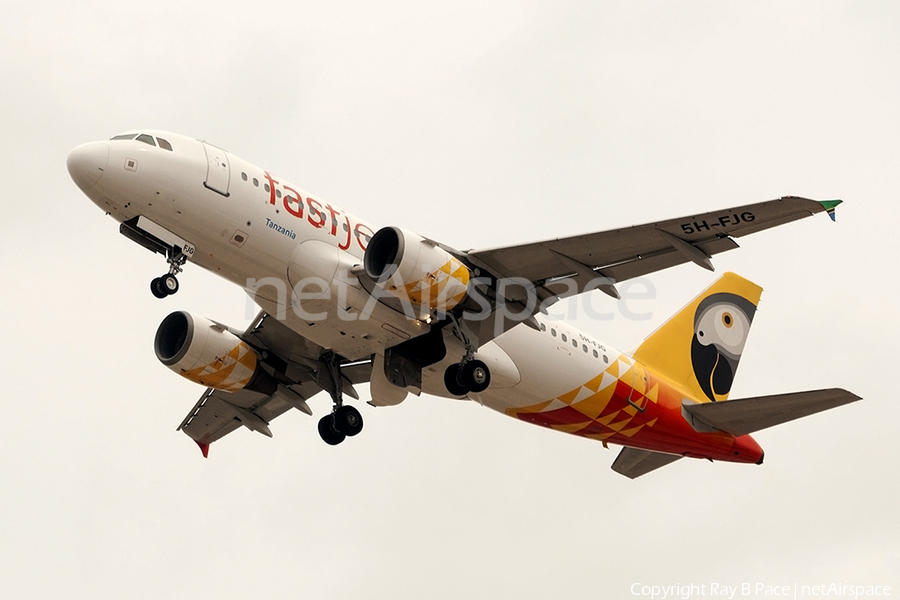 Fastjet Tanzania Airbus A319-112 (5H-FJG) | Photo 123326