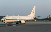 Nigerian Air Force Boeing 737-7N6 (5N-FGT) at  Lübeck-Blankensee, Germany