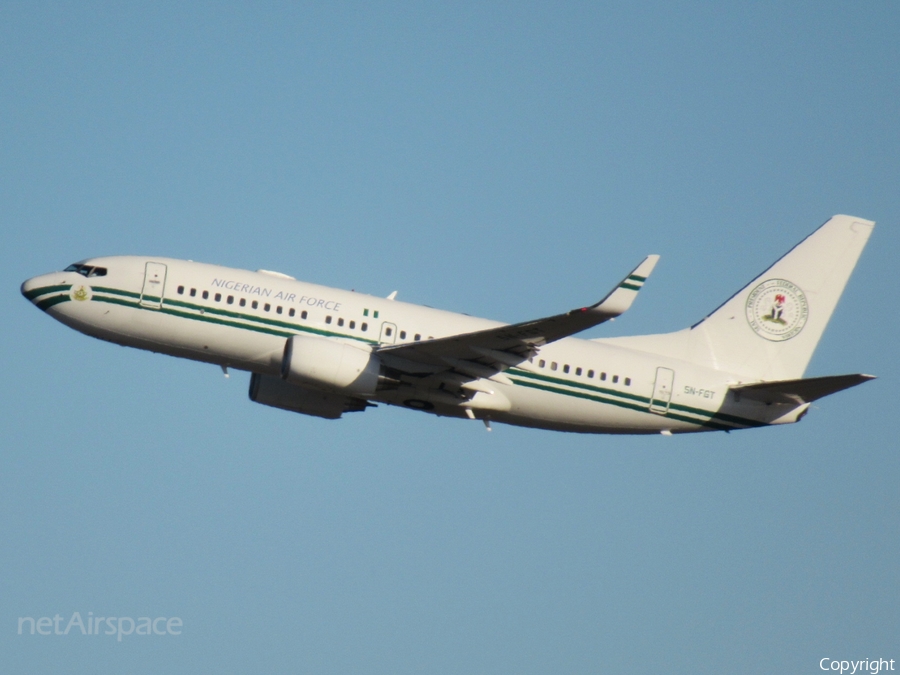 Nigerian Air Force Boeing 737-7N6(BBJ) (5N-FGT) | Photo 472553