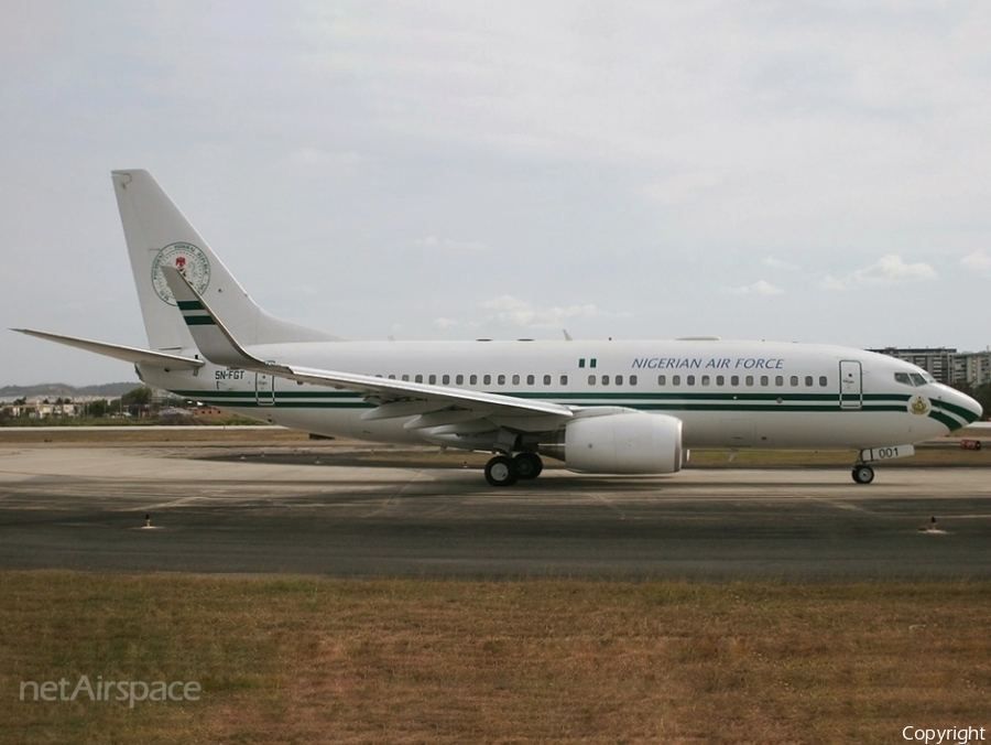Nigerian Air Force Boeing 737-7N6(BBJ) (5N-FGT) | Photo 456577