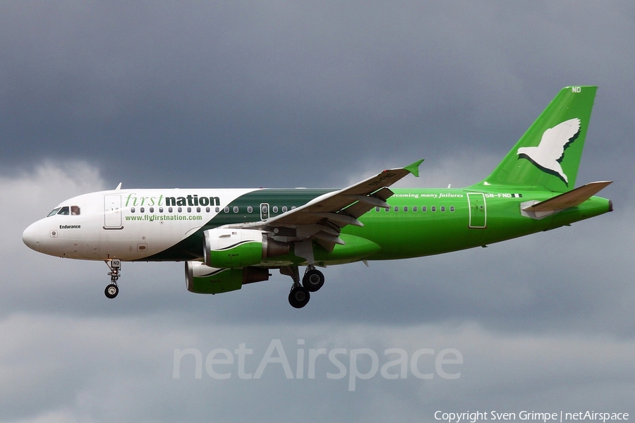 First Nation Airways Airbus A319-113 (5N-FND) | Photo 49525