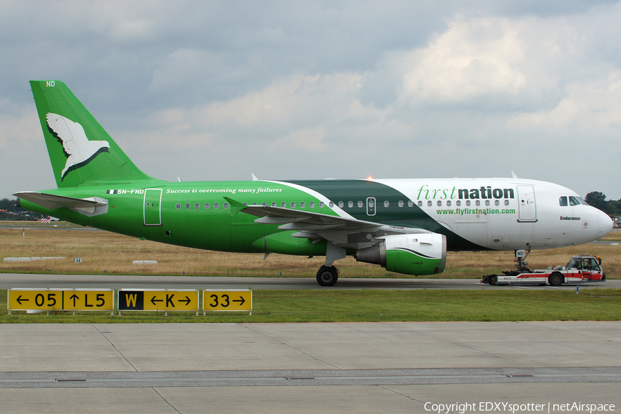 First Nation Airways Airbus A319-113 (5N-FND) | Photo 294566