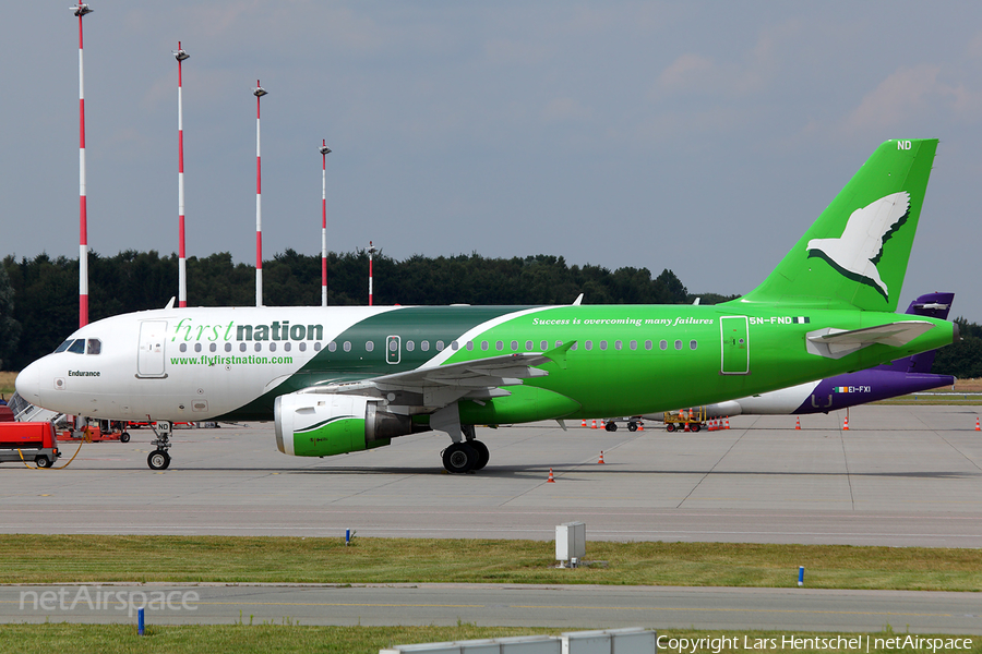 First Nation Airways Airbus A319-113 (5N-FND) | Photo 422024