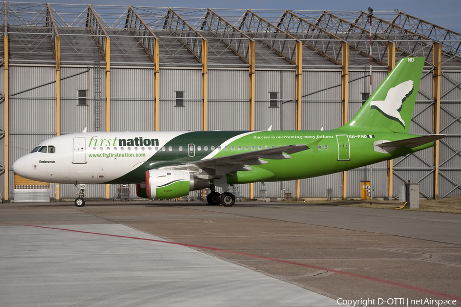 First Nation Airways Airbus A319-113 (5N-FND) | Photo 440108