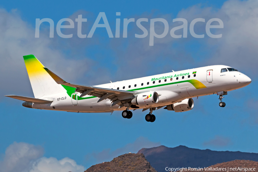 Mauritania Airlines Embraer ERJ-175LR (ERJ-170-200LR) (5T-CLO) | Photo 396866