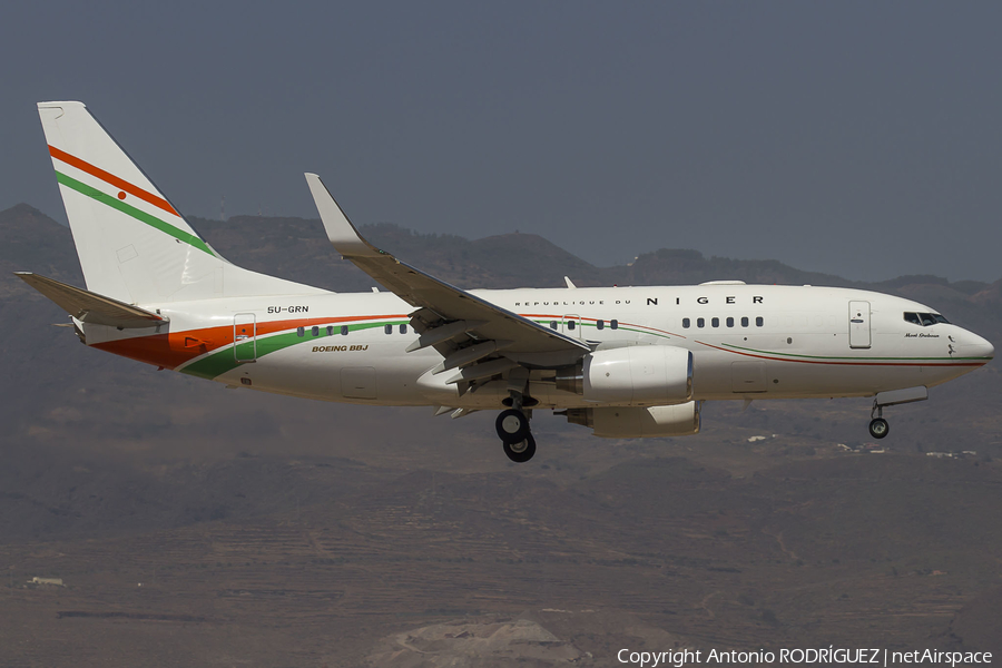 Niger Government Boeing 737-75U(BBJ) (5U-GRN) | Photo 265920