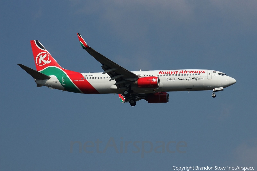 Kenya Airways Boeing 737-86N (5Y-CYC) | Photo 318143