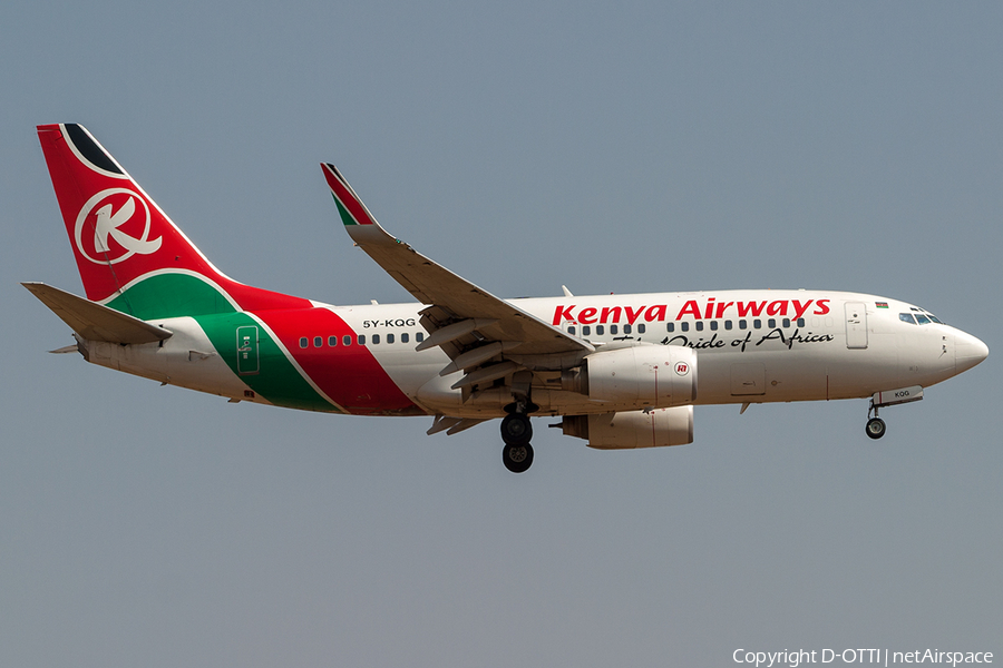 Kenya Airways Boeing 737-7U8 (5Y-KQG) | Photo 205718