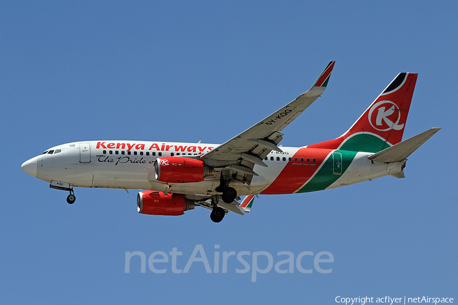Kenya Airways Boeing 737-7U8 (5Y-KQG) | Photo 384978