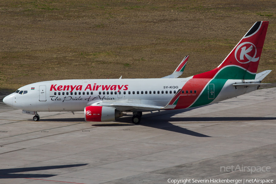 Kenya Airways Boeing 737-7U8 (5Y-KQG) | Photo 198438