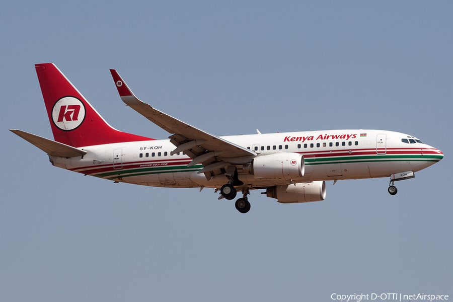 Kenya Airways Boeing 737-7U8 (5Y-KQH) | Photo 198173