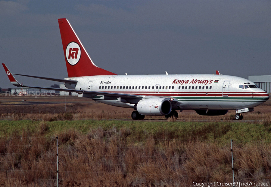 Kenya Airways Boeing 737-7U8 (5Y-KQH) | Photo 541678