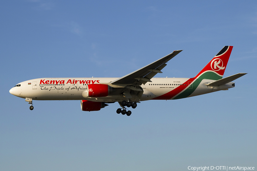 Kenya Airways Boeing 777-2U8(ER) (5Y-KQS) | Photo 278197