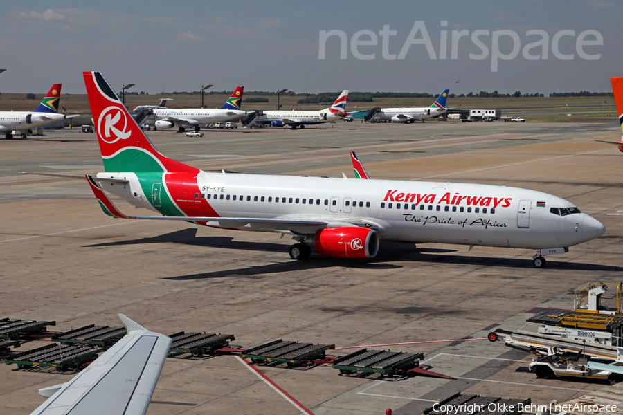 Kenya Airways Boeing 737-8Q8 (5Y-KYE) | Photo 75321