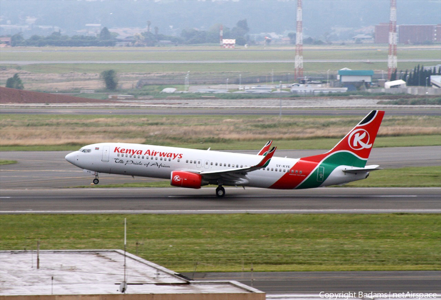 Kenya Airways Boeing 737-8Q8 (5Y-KYE) | Photo 314782