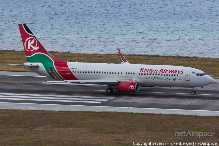 Kenya Airways Boeing 737-86N (5Y-KYF) | Photo 198440