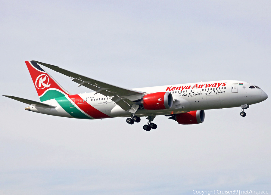 Kenya Airways Boeing 787-8 Dreamliner (5Y-KZD) | Photo 156701