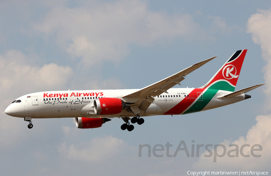 Kenya Airways Boeing 787-8 Dreamliner (5Y-KZD) | Photo 253285