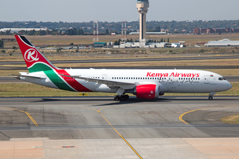 Kenya Airways Boeing 787-8 Dreamliner (5Y-KZE) at  Johannesburg - O.R.Tambo International, South Africa