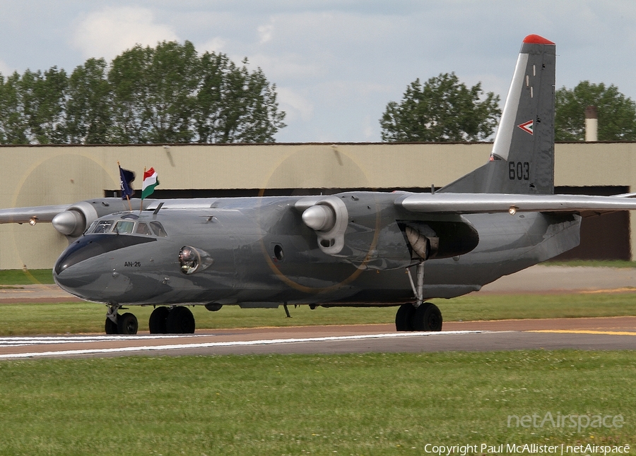 Hungarian Air Force Antonov An-26 (603) | Photo 42856