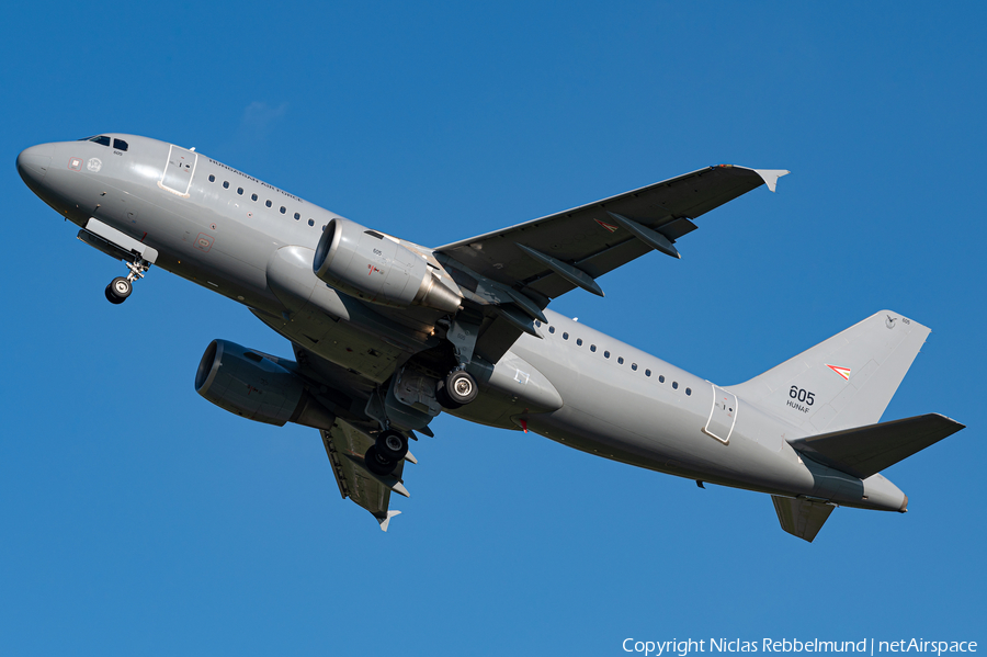 Hungarian Air Force (Magyar Légierő) Airbus A319-112 (605) | Photo 472620