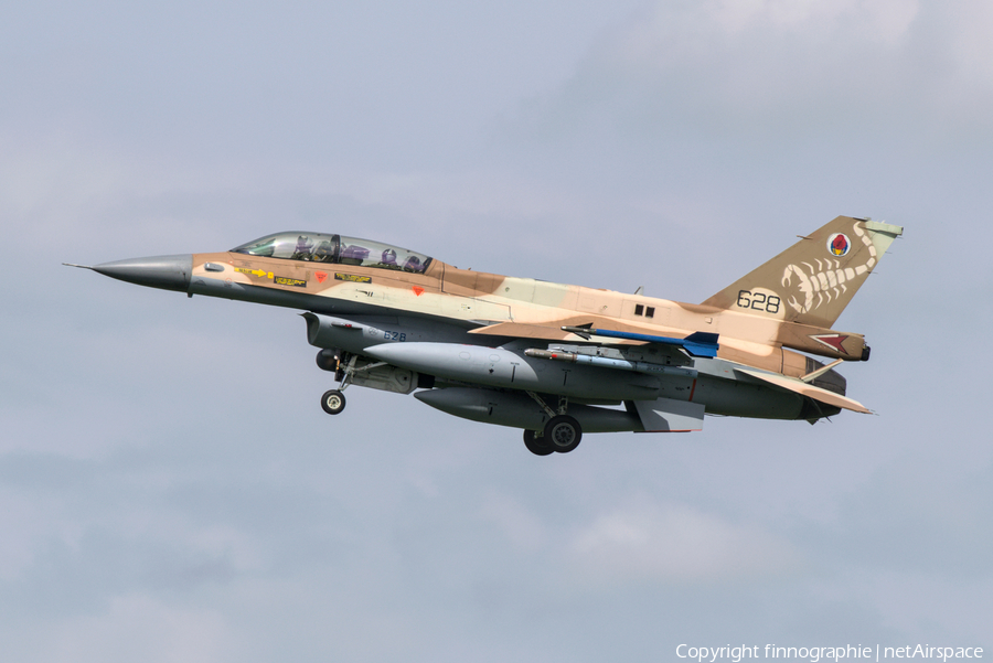 Israeli Air Force General Dynamics F-16D Fighting Falcon (628) | Photo 420124