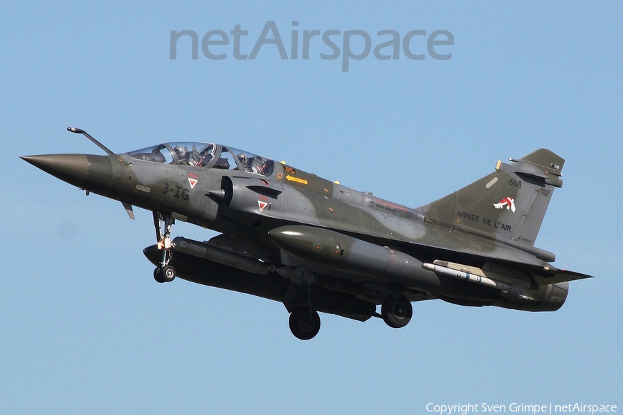 French Air Force (Armée de l’Air) Dassault Mirage 2000D (668) | Photo 240560