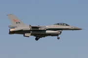 Royal Norwegian Air Force General Dynamics F-16AM Fighting Falcon (674) at  Florennes AFB, Belgium