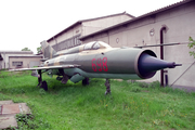 East German Air Force Mikoyan-Gurevich MiG-21MF Fishbed-J (698 RED) at  Aeropark Brandenburg - Diepensee (closed), Germany