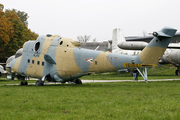 Hungarian Air Force Mil Mi-24V Hind-E (717) at  Krakow Rakowice-Czyzyny (closed) Polish Aviation Museum (open), Poland